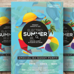 Summer Beach Festival Flyer PSD Template