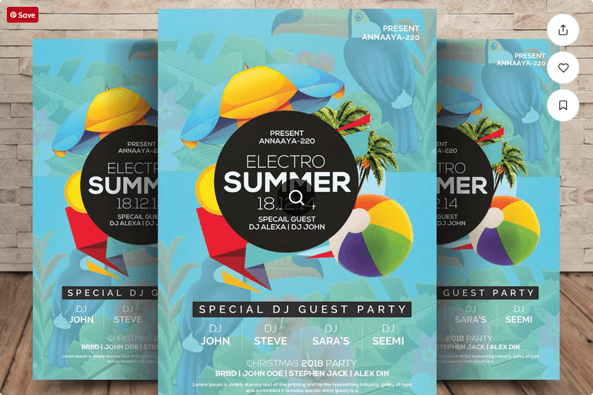 Summer Beach Festival Flyer PSD Template