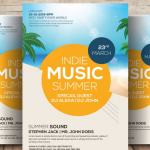 Sunny Beach Bash Event Flyer Template PSD