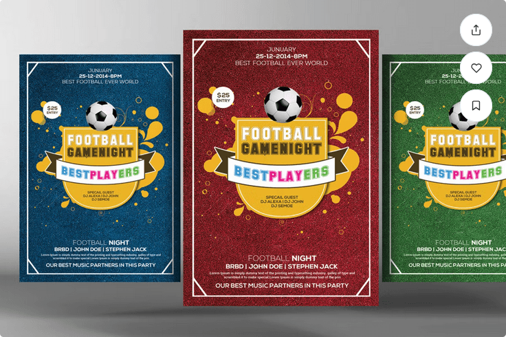 Super Ball Flyer Template PSD