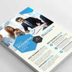 Tax and Accounting Flyer Template PSD