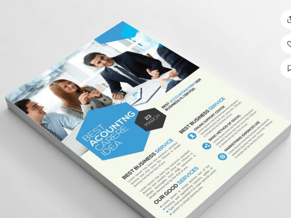 Tax and Accounting Flyer Template PSD
