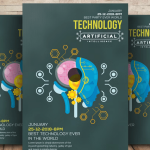 Technology Flyer Template PSD
