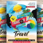 Thailand Tour Travel Flyer Template PSD