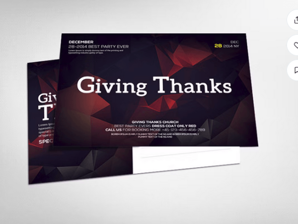 Thanksgiving Celebration Flyer Template PSD