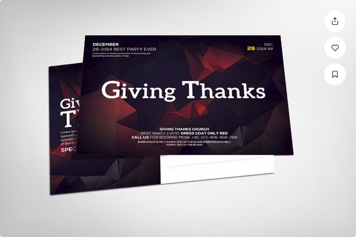 Thanksgiving Celebration Flyer Template PSD
