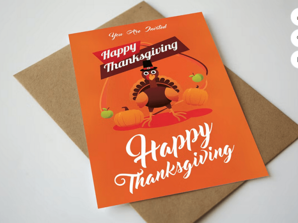 Thanksgiving Charity Food Drive Flyer Template PSD