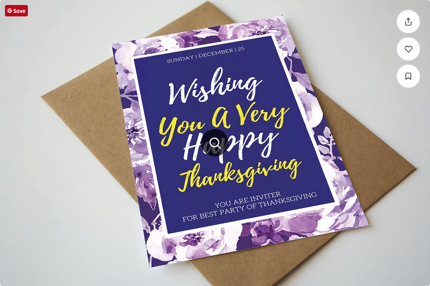 Thanksgiving Church Service Flyer Template PSD