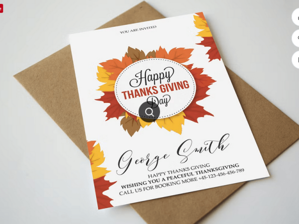Thanksgiving Harvest Festival Flyer Template PSD