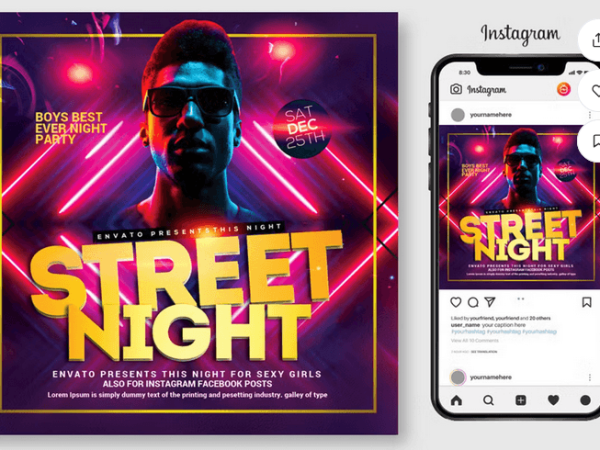 Underground Hip Hop Battle Flyer Template PSD