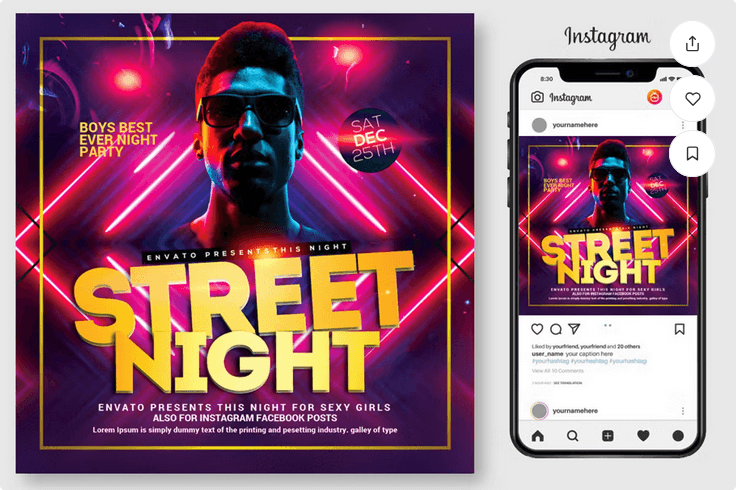 Underground Hip Hop Battle Flyer Template PSD
