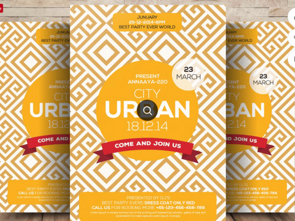 Urban City Flyer PSD Template