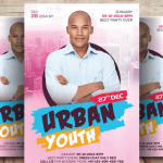 Urban Youth Leadership Church Flyer Template PSD