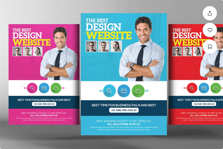 Website Design Agency Flyer Template PSD