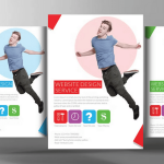 Website Design Development Flyer Template PSD