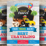 World Tour Holiday Special Flyer Template PSD