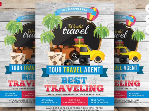 World Tour Holiday Special Flyer Template PSD