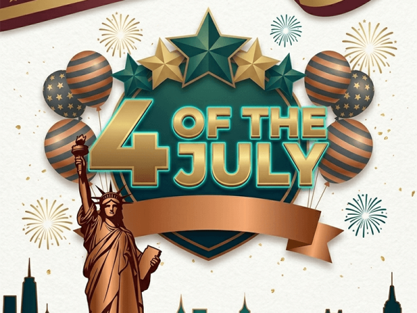 4th of July Live Music Festival Flyer template for concerts