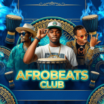 Afrobeats club night flyer template PSD design