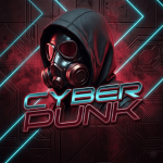 Cyberpunk Neon Glow Paint Party flyer PSD layout