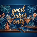 Good Vibes Party Flyer Background Template