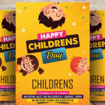 Happy Children Day Flyer Template PSD