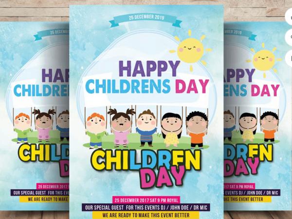 Happy Childrens Day Flyer Template Download