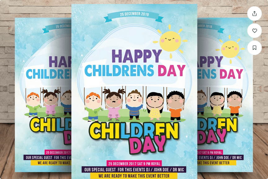 Happy Childrens Day Flyer Template Download