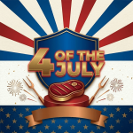 Independence Day Backyard BBQ Party Flyer Template PSD