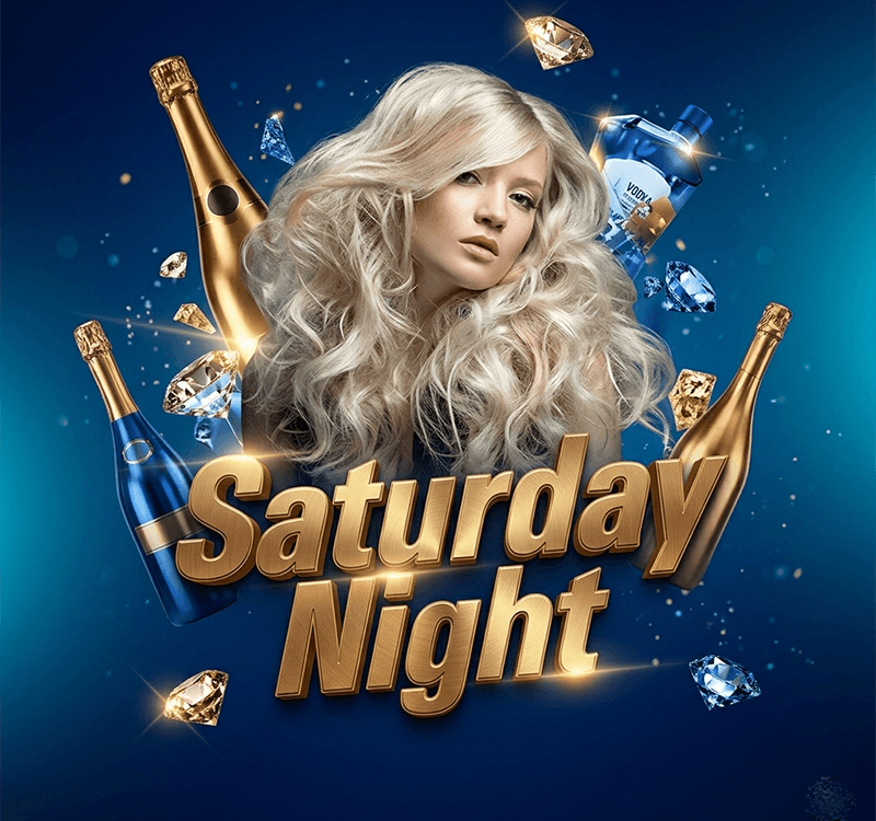 Saturday Night Party Flyer Background Template