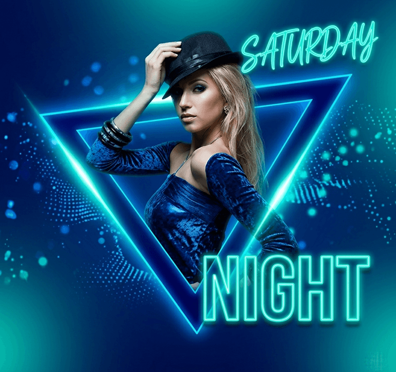 Premium Saturday Night Party Flyer Background HD Template