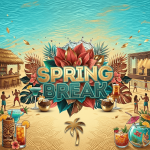 VIP Spring Break Music Festival Flyer Template