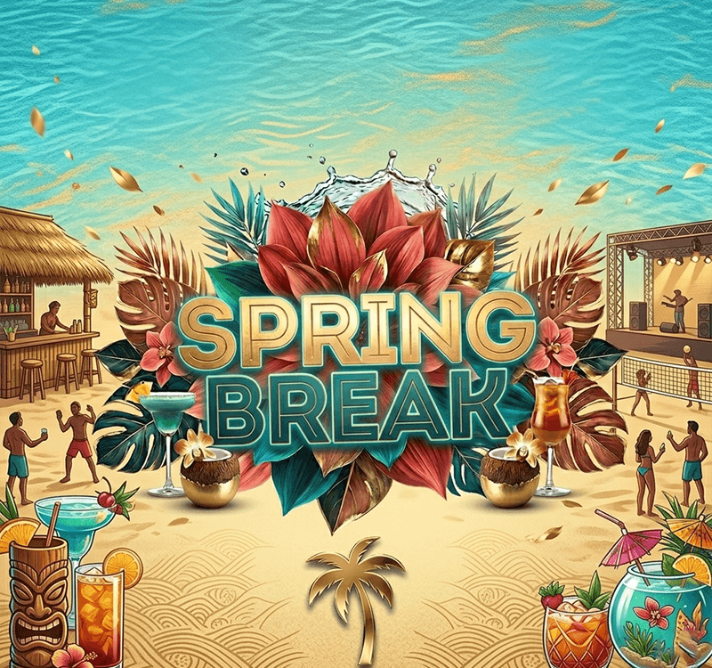 VIP Spring Break Music Festival Flyer Template