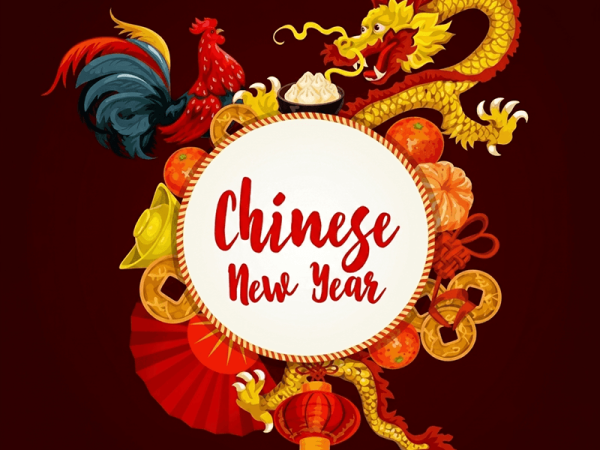 Chinese New Year Party Flyer PSD Template for Clubs