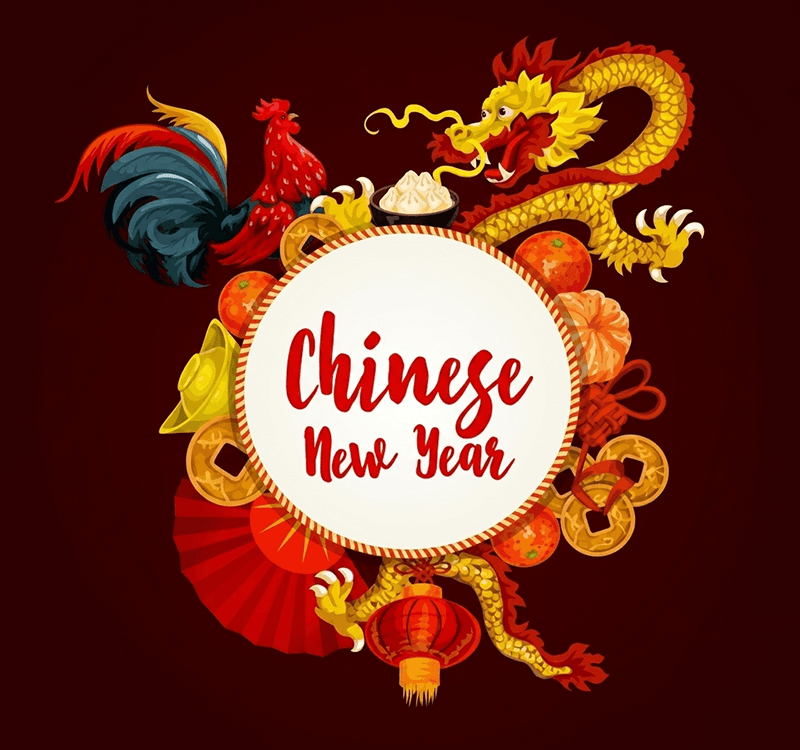 Chinese New Year Party Flyer PSD Template for Clubs