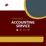 Corporate audit and wealth management flyer template PSD
