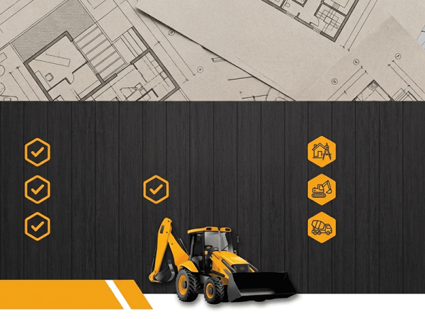 Creative Blueprint Landscape Architecture Flyer PSD