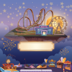 Grand Opening Amusement Park Flyer PSD