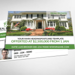 Luxury property open house flyer psd template for mansion listings