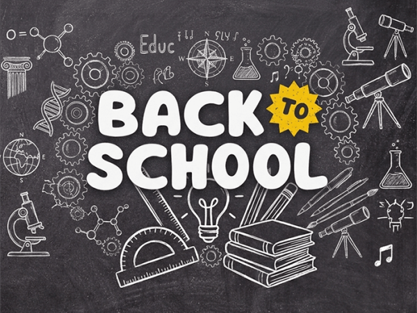 Back to school party flyer PSD template 5x5 size editable in Photoshop