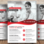Financial seminar flyer psd template for investment coaching