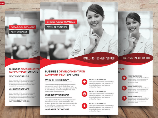 Financial seminar flyer psd template for investment coaching