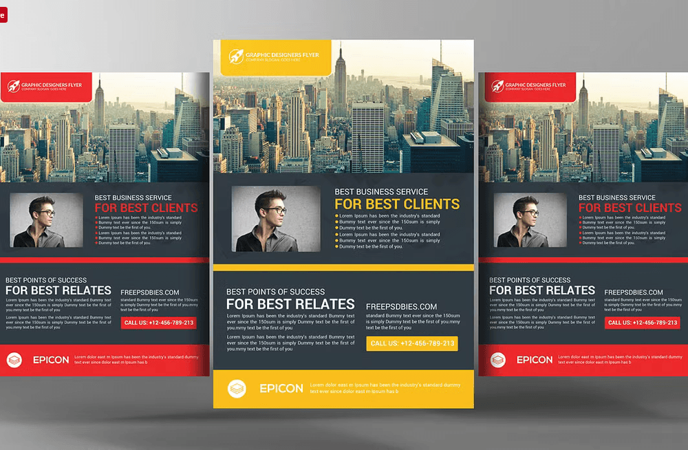 Digital marketing seminar flyer psd template for marketing workshops