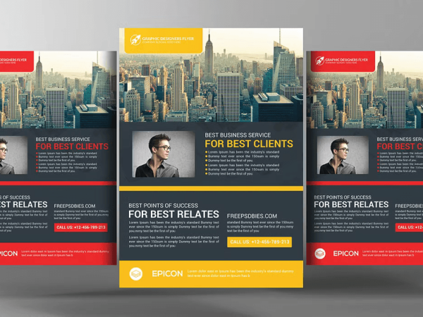 Digital marketing seminar flyer psd template for marketing workshops