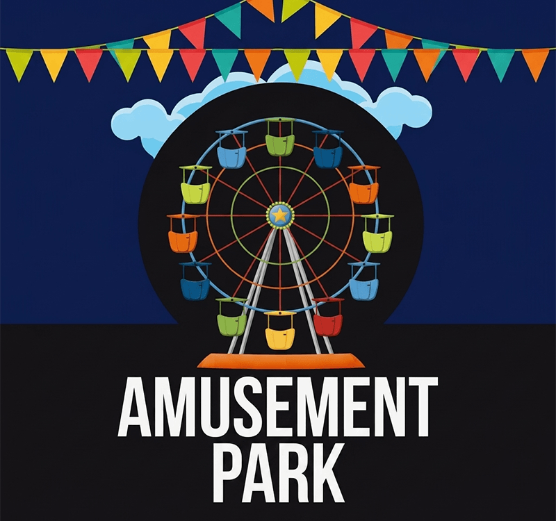 Thrill Park Adventure Flyer PSD Template
